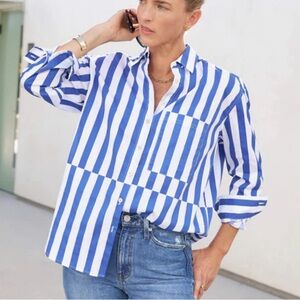 AYR The Deep End Marais Blue Regatta Stripe in Medium